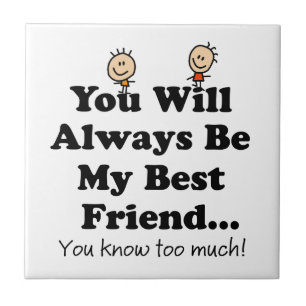 Mein bester Freund-Zitat Fliese