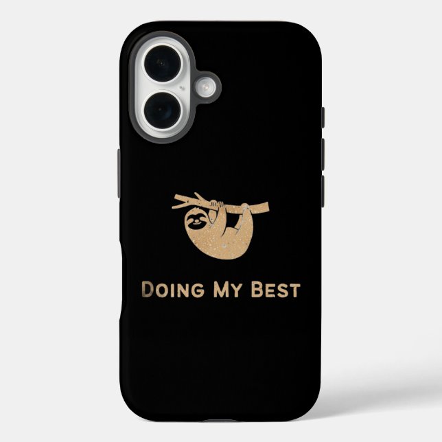 Mein bestes Glitter Faultier tun Case-Mate iPhone Hülle (Rückseite)