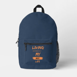 Mein bestes Leben Bedruckter Rucksack