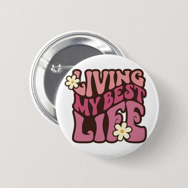 Mein bestes Leben Button (Vorne & Hinten)