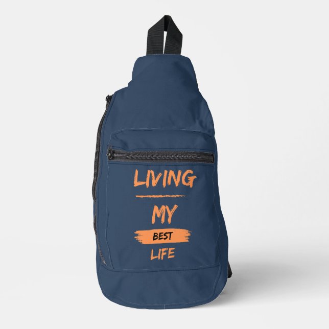 Mein bestes Leben Crossbody Bag (Vorderseite)