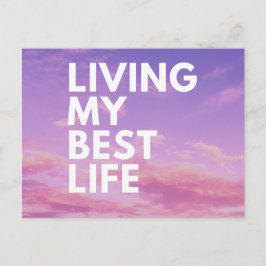Mein bestes Lieben Postkartenangebot Lila Geschenk Postkarte