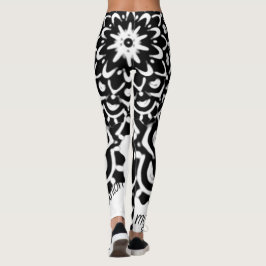 MEIN BESTES UNTERNEHMEN MANDALA ART IN SCHWARZEN F LEGGINGS