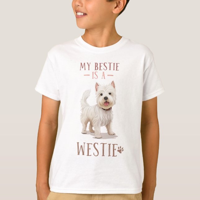 MEIN BESTIE IST EINE WESTIE T-Shirt (Vorderseite)