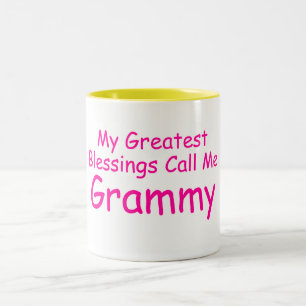 Mein bestster Segen ruft mich Grammy an Zweifarbige Tasse