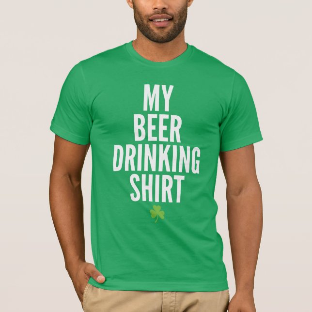 Mein Bier trinkt Shirt (Vorderseite)