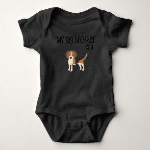 Mein Big Brother ist ein Beagle, Baby Duschgeschen Baby Strampler
