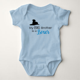 Mein Big Brother ist ein Boxer Hund Baby Bodysuit Strampler