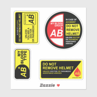 Mein Blocktyp AB Plus Stickers Pack Aufkleber