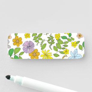 Mein Blume-Design Namensschild