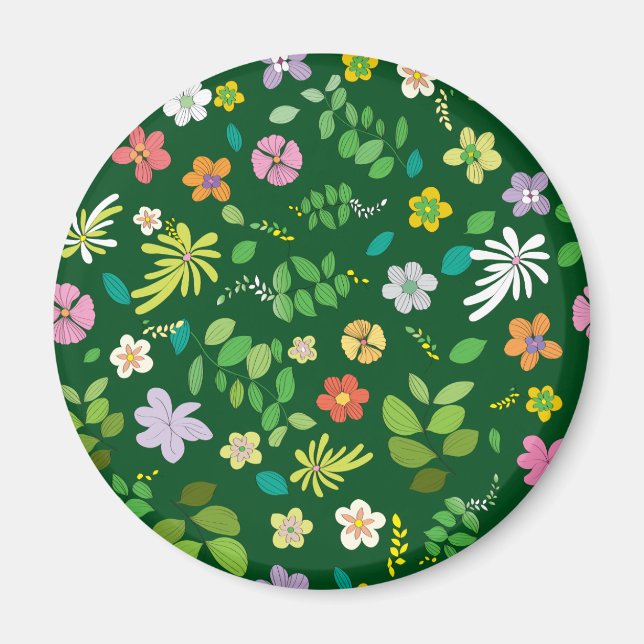 Mein Blumendesign 4 Magnet (Vorne)