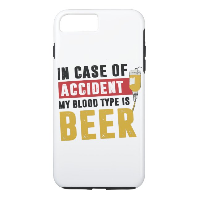 Mein Bluttyp ist Bier Case-Mate iPhone Hülle (Rückseite)