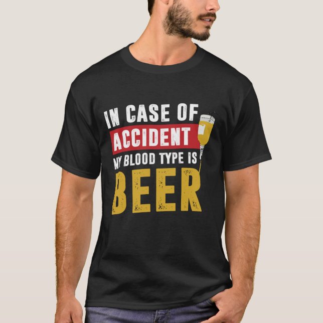 Mein Bluttyp ist Bier T-Shirt (Vorderseite)