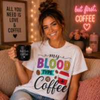 Mein Bluttyp ist Kaffee Krankenpfleger Arzt Humor