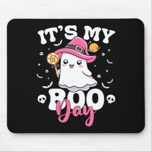 Mein Boo Day Niedlich Halloween Geburtstags-Geiste Mousepad