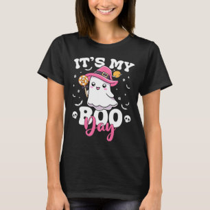 Mein Boo Day Niedlich Halloween Geburtstags-Geiste T-Shirt