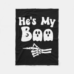 Mein Boo Matching Halloween Pajama Paare hat mein Fleecedecke