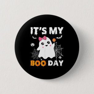 Mein Boo-Tag Halloween Geburtstag Geist Button