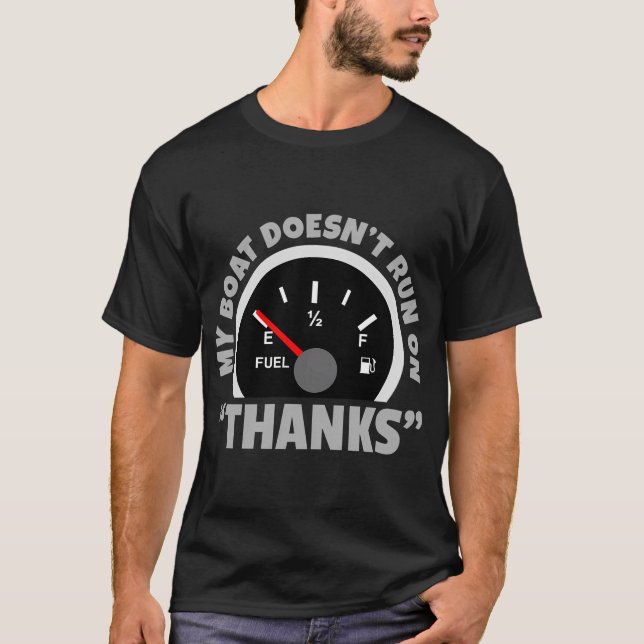 Mein Boot fährt nicht mit Danke T-Shirt (Vorderseite)