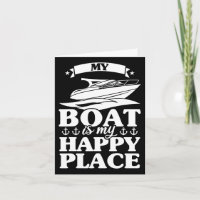 Mein Boot ist mein glücklicher Ort Boot Segel