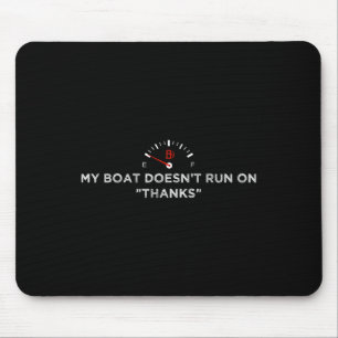 Mein Boot läuft auf Vintagen T-Shirts, Frauen Mousepad