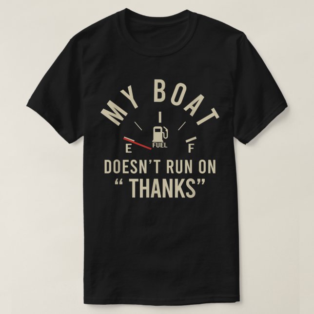 Mein Boot läuft nicht auf dem lustigen Kleid von ' T-Shirt (Design vorne)