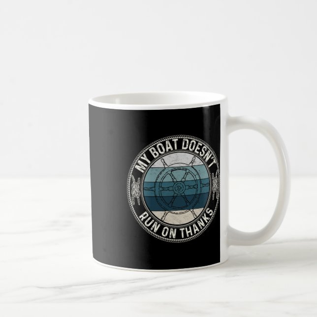 Mein Boot läuft nicht dank der lustigen Bootlehre  Kaffeetasse (Rechts)