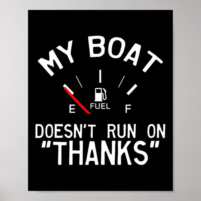 Mein Boot läuft nicht dank sonnigen Boots Poster (Vorne)