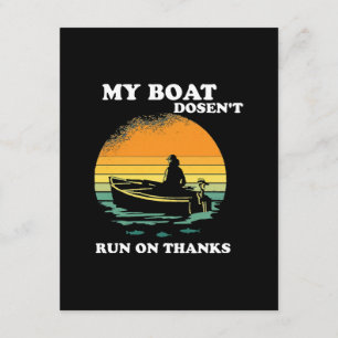 Mein Boot läuft nicht mit Danke Begleitkarte