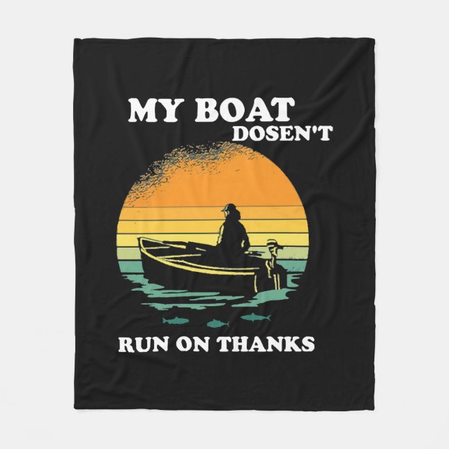 Mein Boot läuft nicht mit Danke Fleecedecke (Vorderseite)