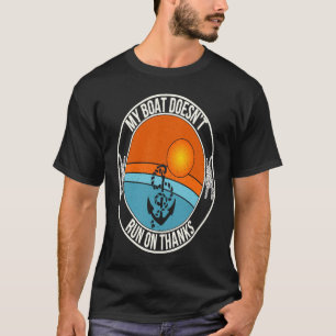 Mein Boot läuft nicht mit Danke Retro Vintage Son T-Shirt