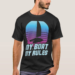Mein Boot meine Regeln Catamaran Sailing Raglan T-Shirt