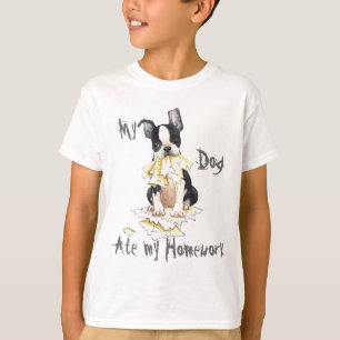 Mein Boston-Terrier aß meine Hausaufgaben T-Shirt
