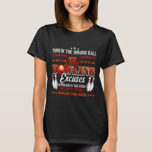Mein Bowling entschuldigt den Funny Bowling Spaß T-Shirt