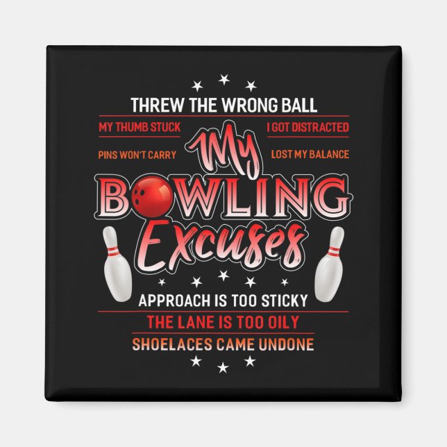Mein Bowling entschuldigt den Spaß am Bowling Magnet (Vorne)
