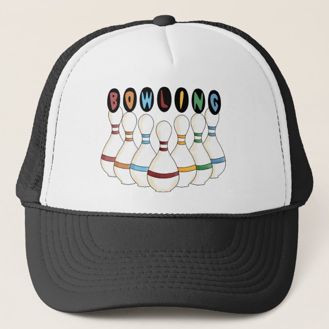 Mein Bowling Hat Truckerkappe (Vorderseite)