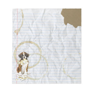 Mein Boxer aß meinen Unterrichtsplan Notizblock