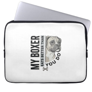 Mein Boxer frisst besser als du, Hunde-Liebhaber-S Laptopschutzhülle