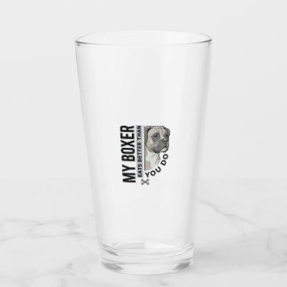 Mein Boxer frisst besser als du Hundeliebhaber-Shi Glas