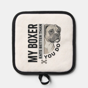 Mein Boxer frisst besser als du Hundeliebhaber-Shi Topflappen