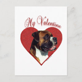 Mein Boxer Valentine Feiertagspostkarte