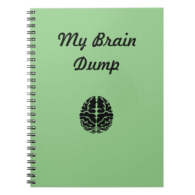 Mein Brain Dump-Notebook Notizblock (Vorderseite)