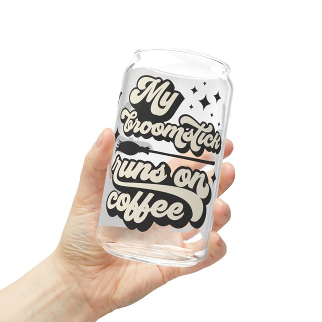 Mein Broomstick läuft auf der Tasse des Kaffees, H Dosenglas (Von Creator hochgeladen)