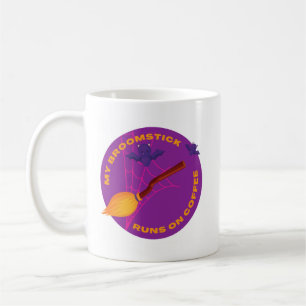 Mein Broomstick trinkt Kaffee Kaffeetasse