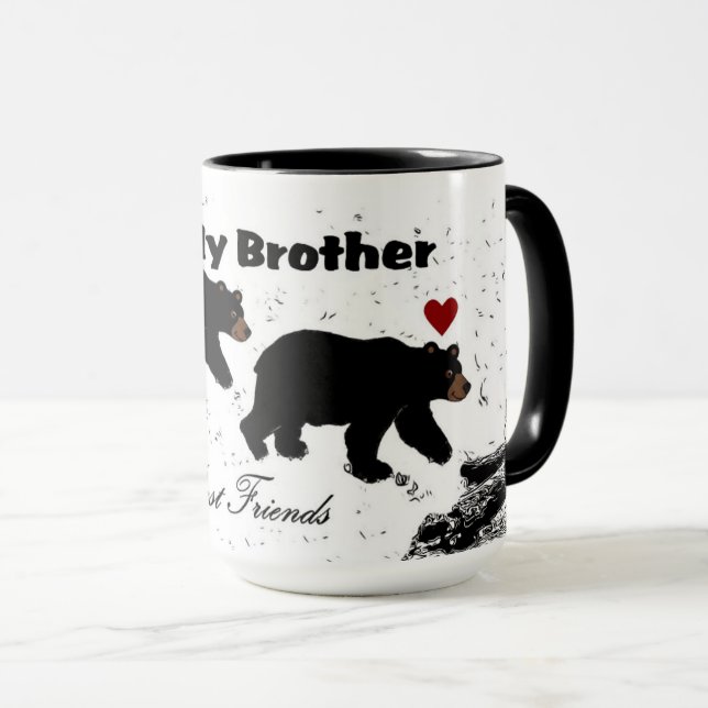 Mein Bruder, die besten Freunde für immer Tasse (VorderseiteRechts)