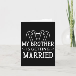 Mein Bruder heiratet Geschwister auf der Hochzeit Karte