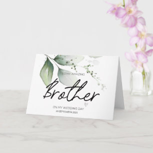 Mein Bruder Hochzeit danke Ihnen von Bride Groom C Karte