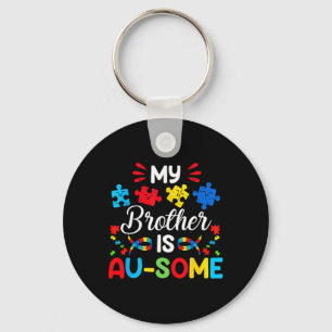 Mein Bruder ist ein Au-einige-Autismus-Bewusstsein Schlüsselanhänger