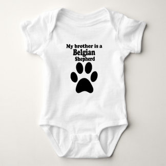 Mein Bruder ist ein belgischer Hirte Baby Strampler