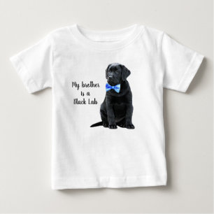 Mein Bruder ist ein Black Lab - Black Labrador Wel Baby T-shirt